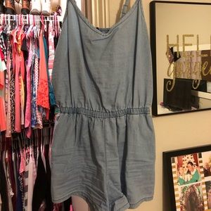 Chambray Romper